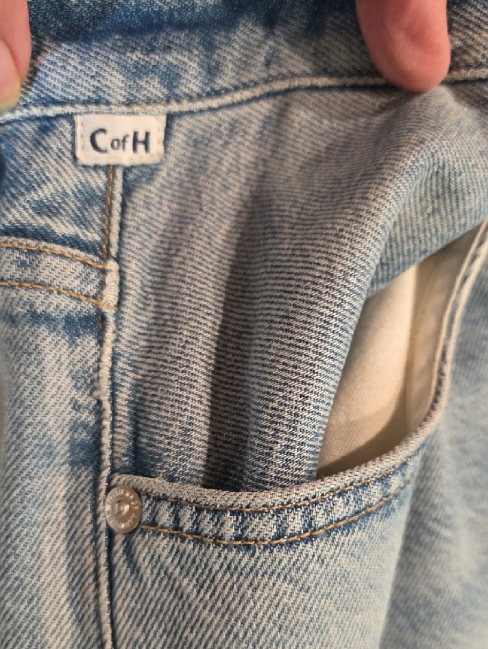 NWOT $248 CITIZENS OF HUMANITY ANNINA TROUSER STYLE JEANS IN LT. BLUE WASH W27 - Picture 5 of 12